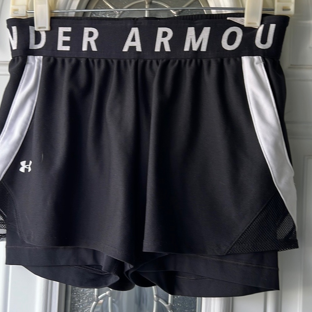 Women's Under Armour Play Up 2-in-1 Shorts
PETITE SMALL, Black